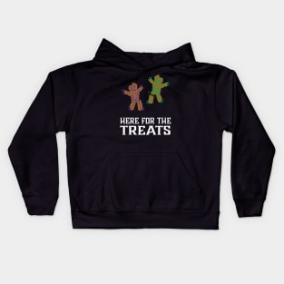 Here For The Haunted Treats Kids Hoodie